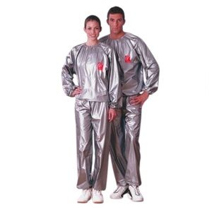 Bally Total Fitness Silver Sauna Exercise Suit